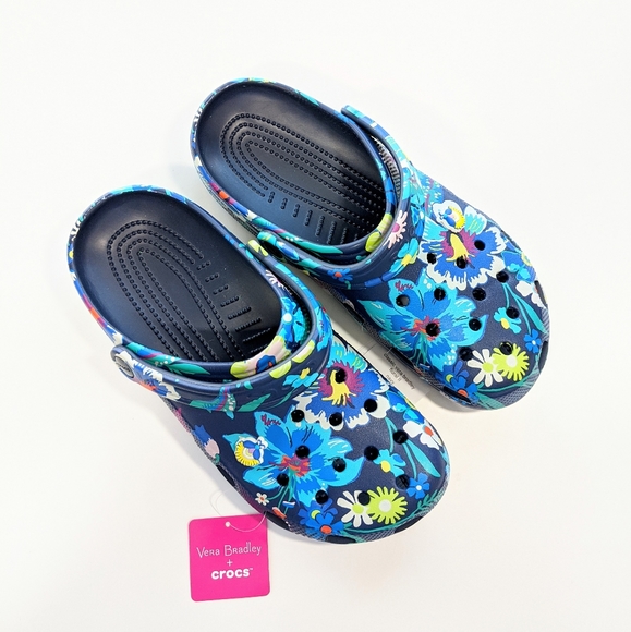 Vera bradley crocs navy floral Clearance